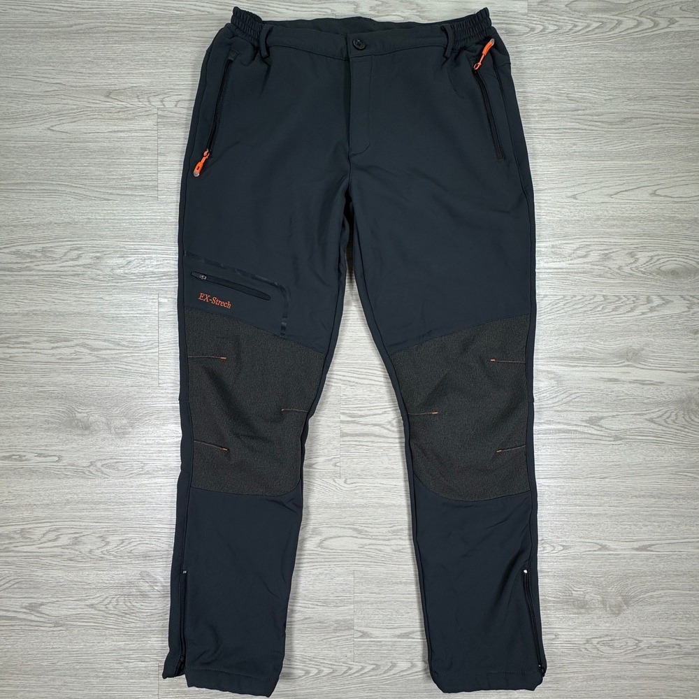 Postropaky Women's Hiking Pants EX-Stretch Fleece Lined‎ Black 12-Tall Insulated